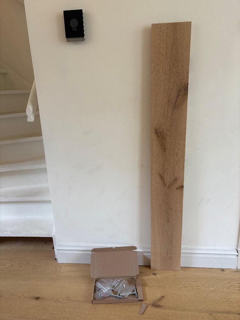 Zwevende Eiken Wandplank - Facetrand 150x20x3, Ophalen, Nieuw