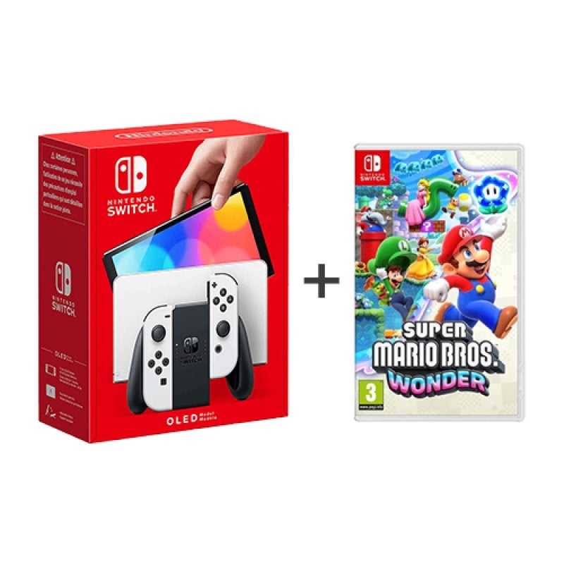 Nintendo Switch OLED + 2 Topgames, Spelcomputers en Games, Spelcomputers | Nintendo Switch, Zo goed als nieuw, Switch OLED, Met 1 controller