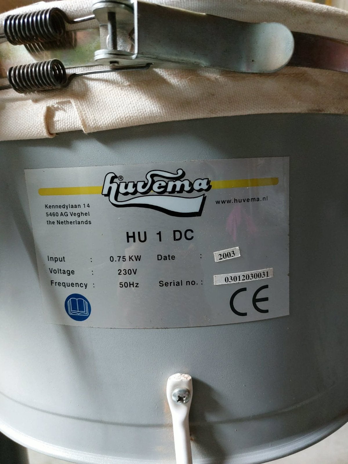 Huvema stofafzuiger, Ophalen, Gebruikt, Afzuiger