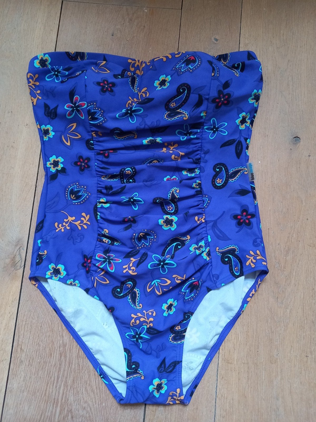 Strepless badpak blue image ,maat 42, Ophalen of Verzenden, Nieuw, Blauw, Badpak