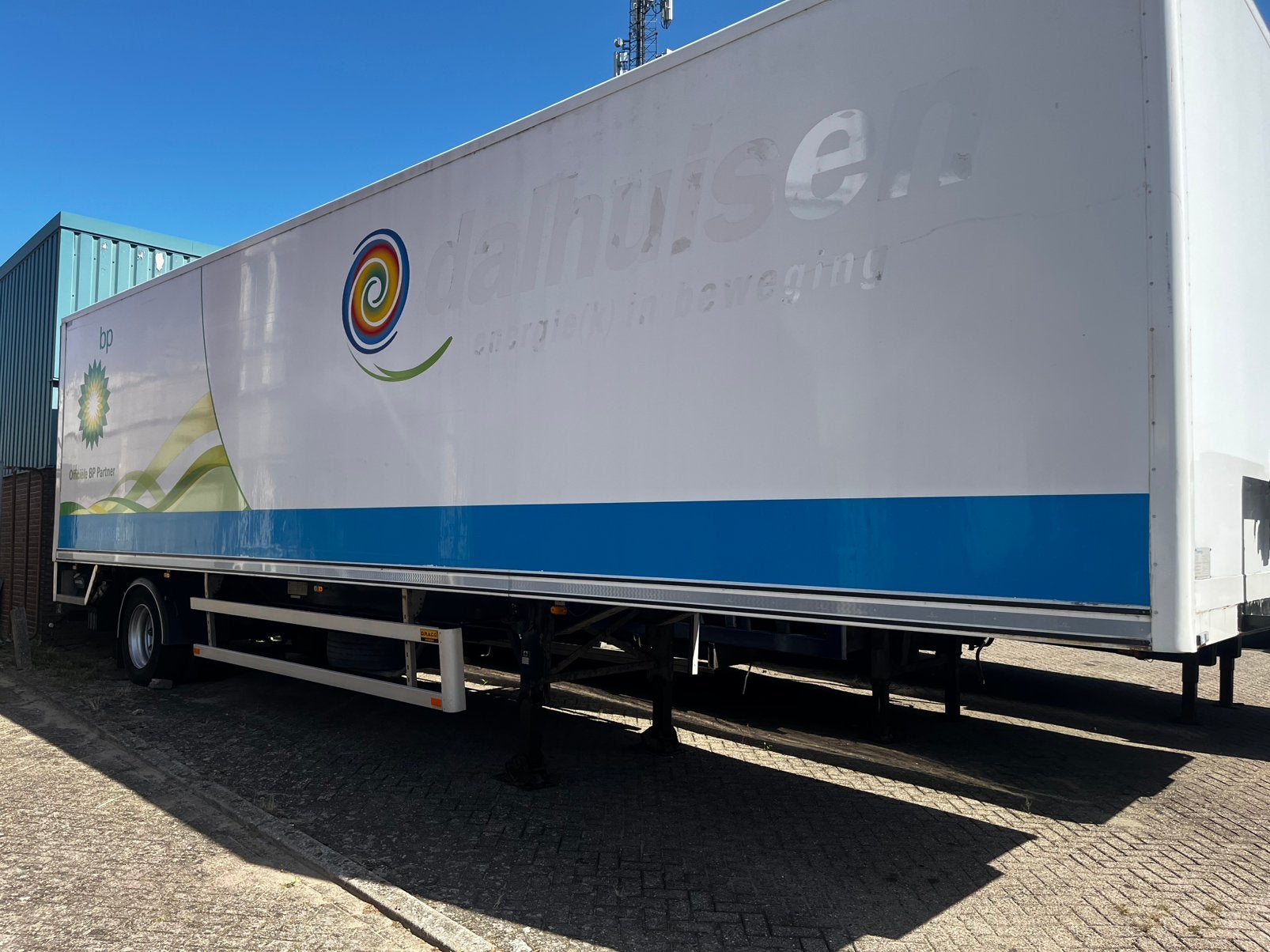 Nette gesloten citytrailer / 1 assige oplegger met apk, Auto's, Bedrijf, Te koop
