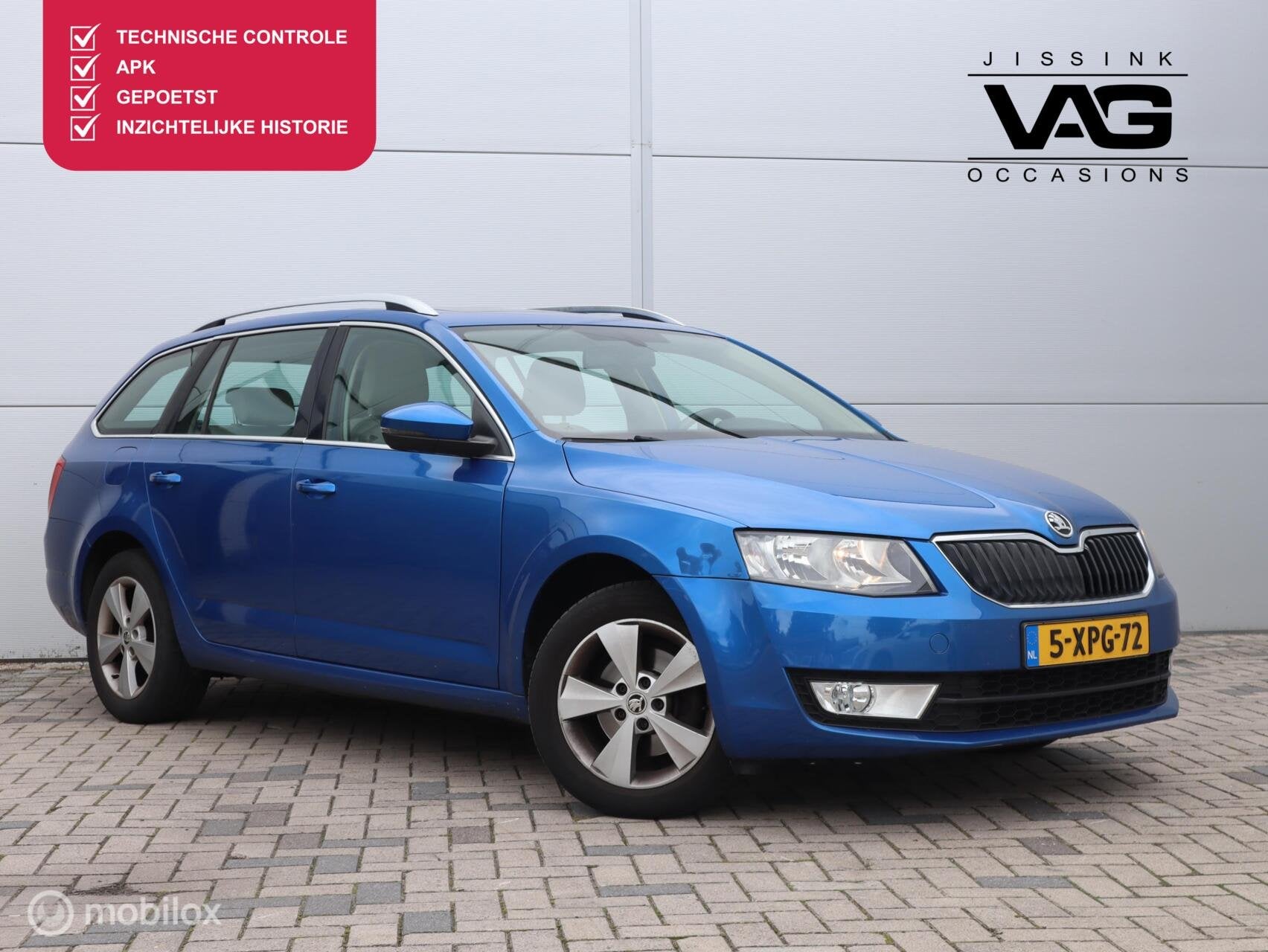 Skoda Octavia Combi 1.4 TSI Automaat Trekhaak Pano Clima Nav, Auto's, Euro 5, Stof, Gebruikt, Beige