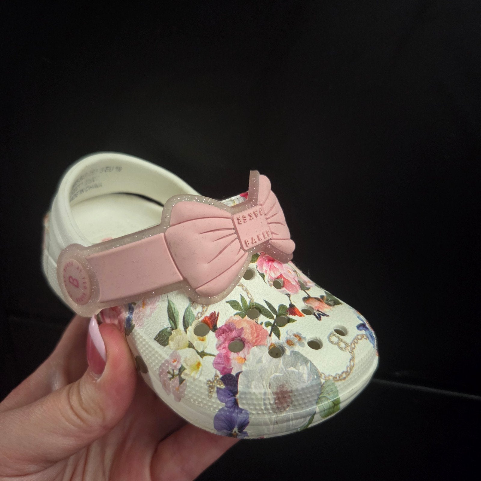 Leuke Ted Baker Crocs/Clogs maat 19, Ophalen, Zo goed als nieuw, Ted Baker, Meisje