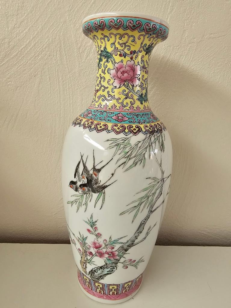 Chinees vaas - Chinees porselein - Qianlong nian zhi - China, Antiek en Kunst, Verzenden