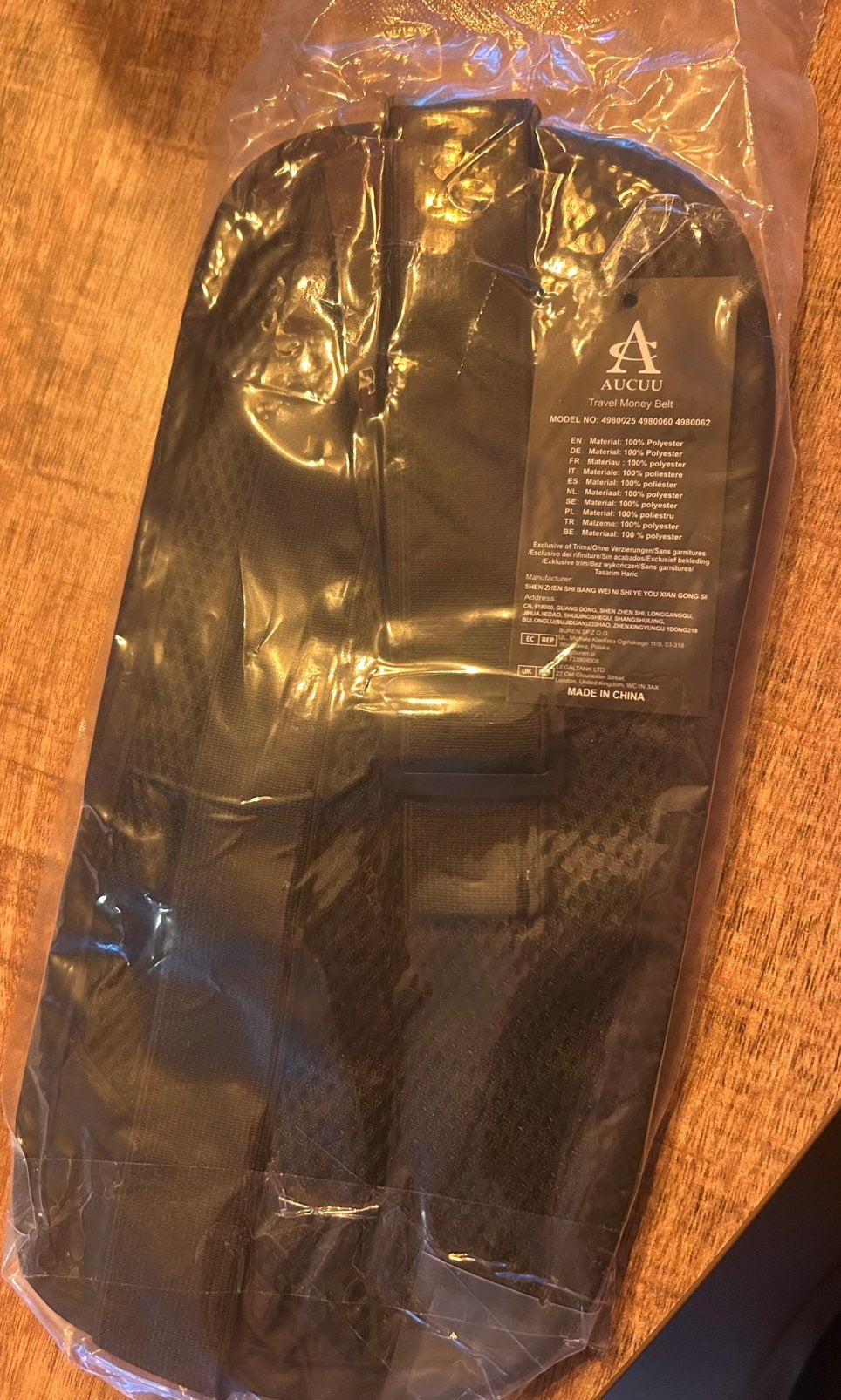 Reisgeldriem met RFID blocking, Ophalen of Verzenden, Nieuw, Zwart, Overige merken