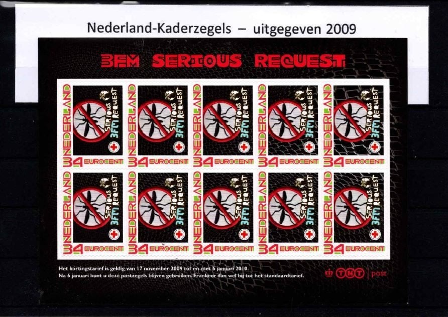 3FM Serious Request uitgegeven in 2009, Verzenden, Na 1940, Postfris