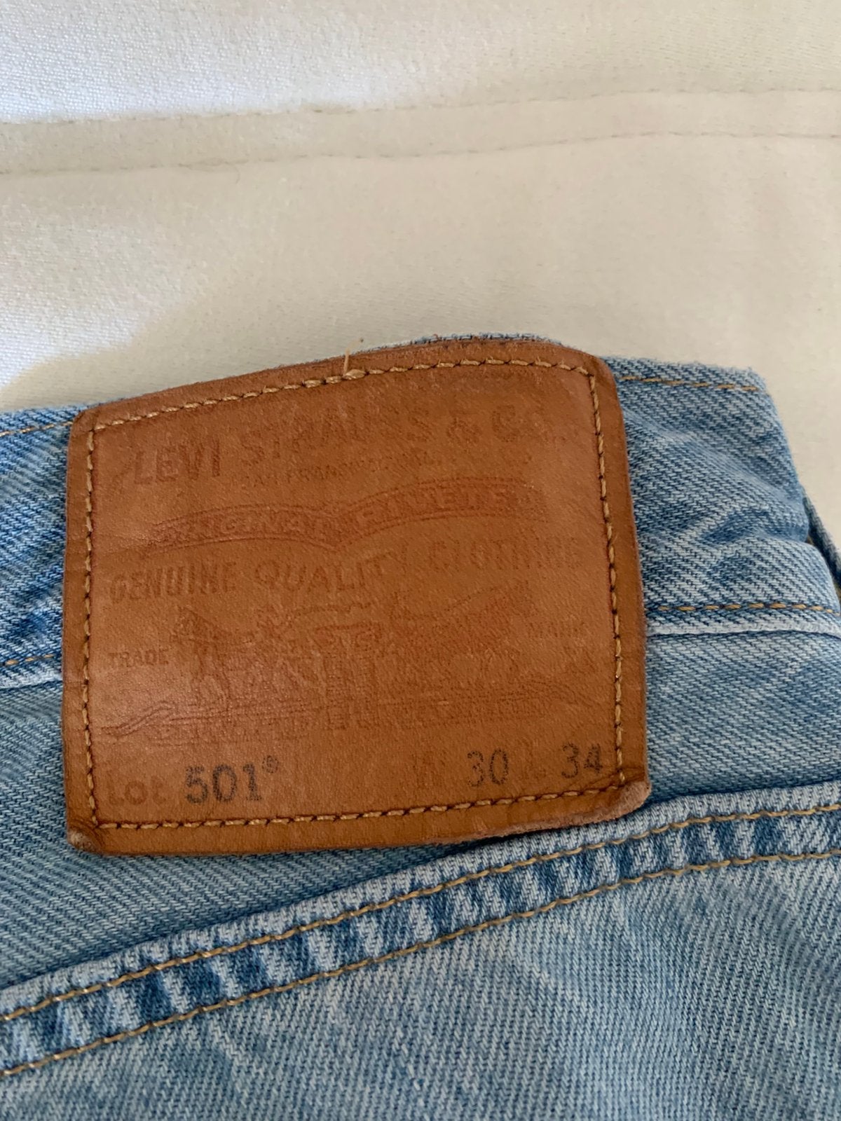 Levi’s spijkerbroek 501 maat 30/34, Ophalen of Verzenden, Zo goed als nieuw, Blauw, W32 (confectie 46) of kleiner