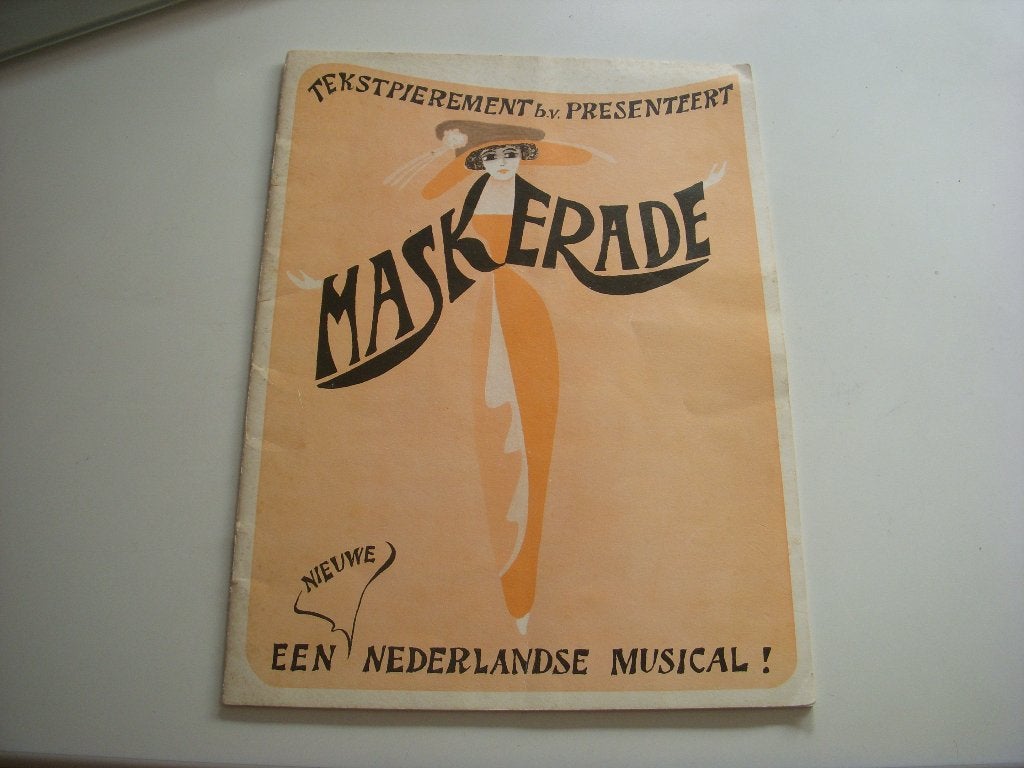Programmaboekje Musical Maskerade Tekstpierement Jos Brink, Ophalen of Verzenden, Gebruikt, Boek, Tijdschrift of Artikel