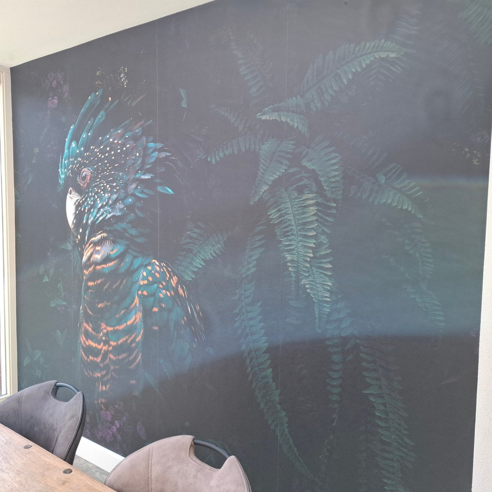 Fotobehang Jungle Cockatoo - Vliesbehang 3 banen, Huis en Inrichting, Stoffering | Behang, Ophalen, Overige merken, Modern, Fotobehang