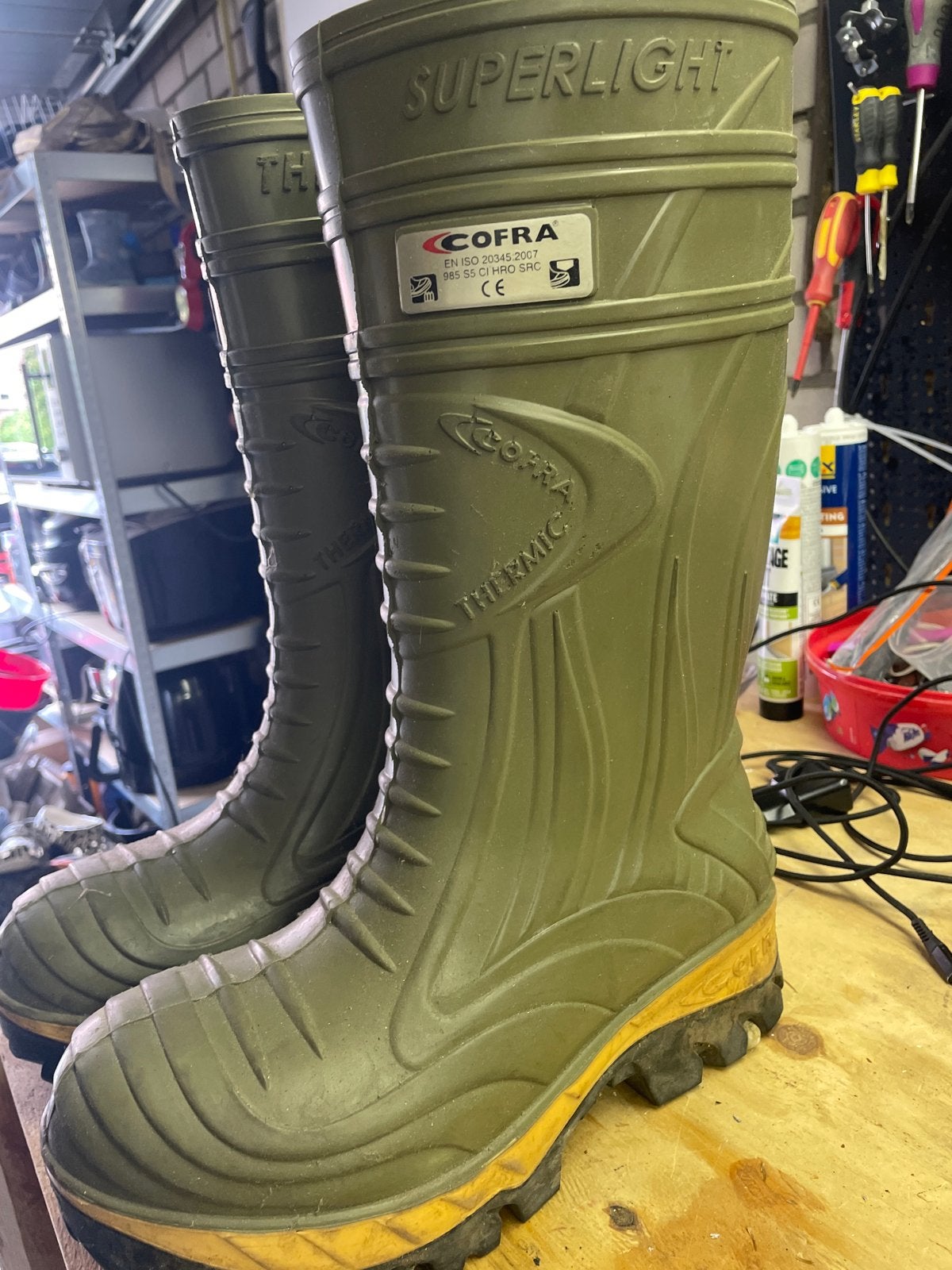 Cofra Superlight Thermic Groene Veiligheidslaarzen Maat 43, Ophalen of Verzenden, Gebruikt