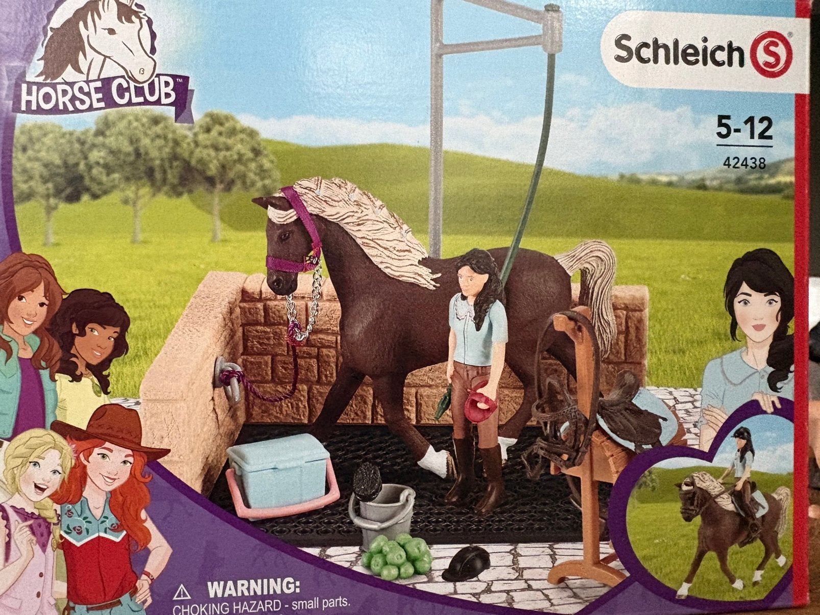 Schleich horse club set 42438, de wasplaats, Ophalen of Verzenden, Zo goed als nieuw