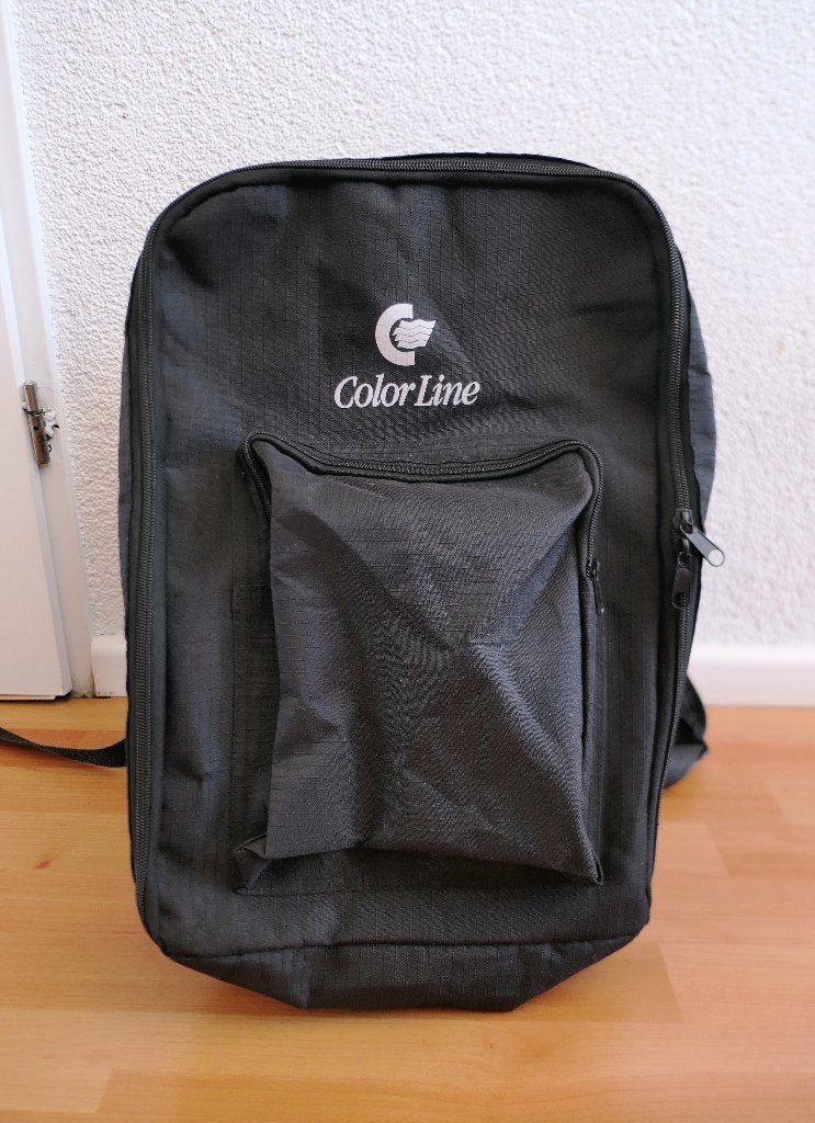 Zwarte rugtas Color Line, Overige merken, 25 tot 40 cm, Ophalen of Verzenden, Zo goed als nieuw
