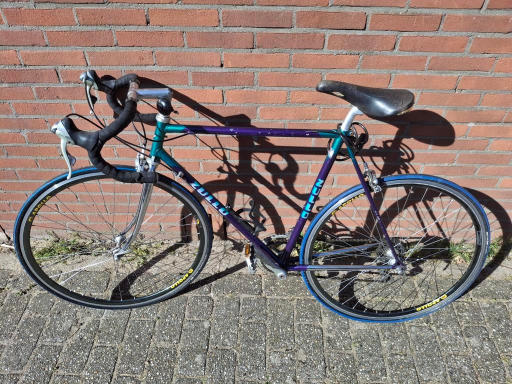 Authentieke Zullo racefiets - Framemaat 56 cm, Fietsen en Brommers, Fietsen | Racefietsen, 28 inch, Gebruikt, Staal, Heren