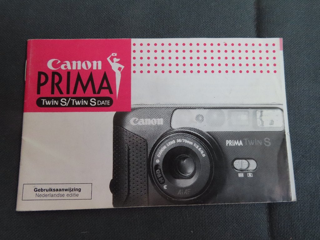 Canon Prima Twin S camera gebruiksaanwijzing, Audio, Tv en Foto, Ophalen of Verzenden, Gebruikt, Compact, Canon