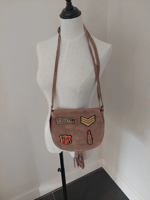 Stoere leren tas / schoudertas bruin - nieuw - koopje!, Overige merken, Bruin, Nieuw, Ophalen of Verzenden