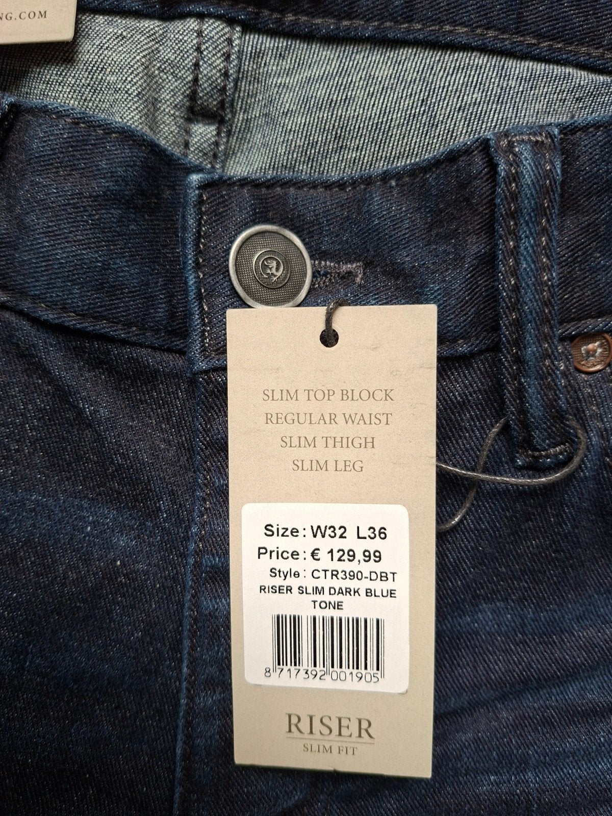 CAST IRON Riser slimfit jeans W32 L36, Blauw, Nieuw, W32 (confectie 46) of kleiner, Ophalen of Verzenden