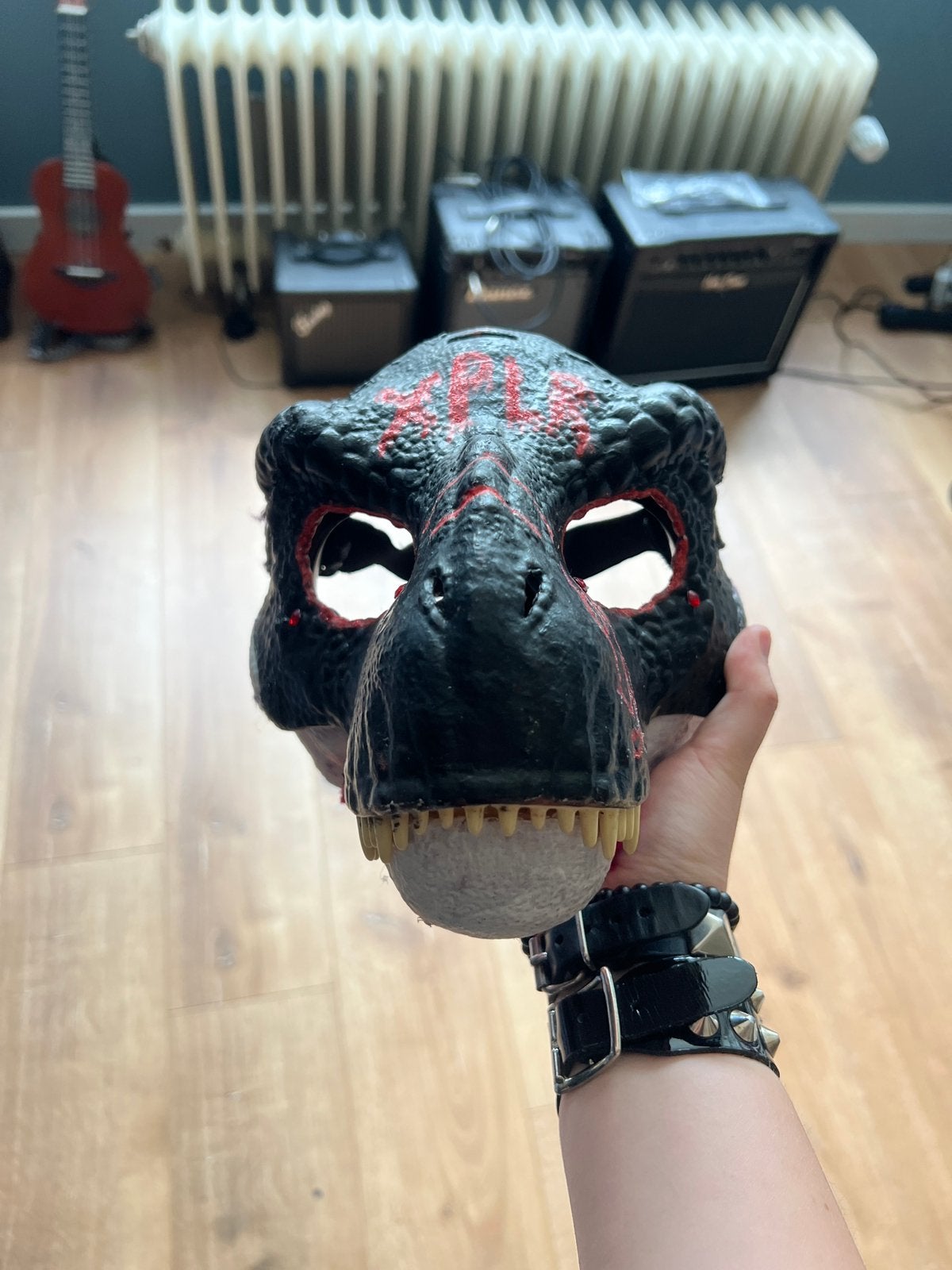Dino mask, Hobby en Vrije tijd, Kostuums, Theaterbenodigdheden en LARP, Ophalen, Gebruikt