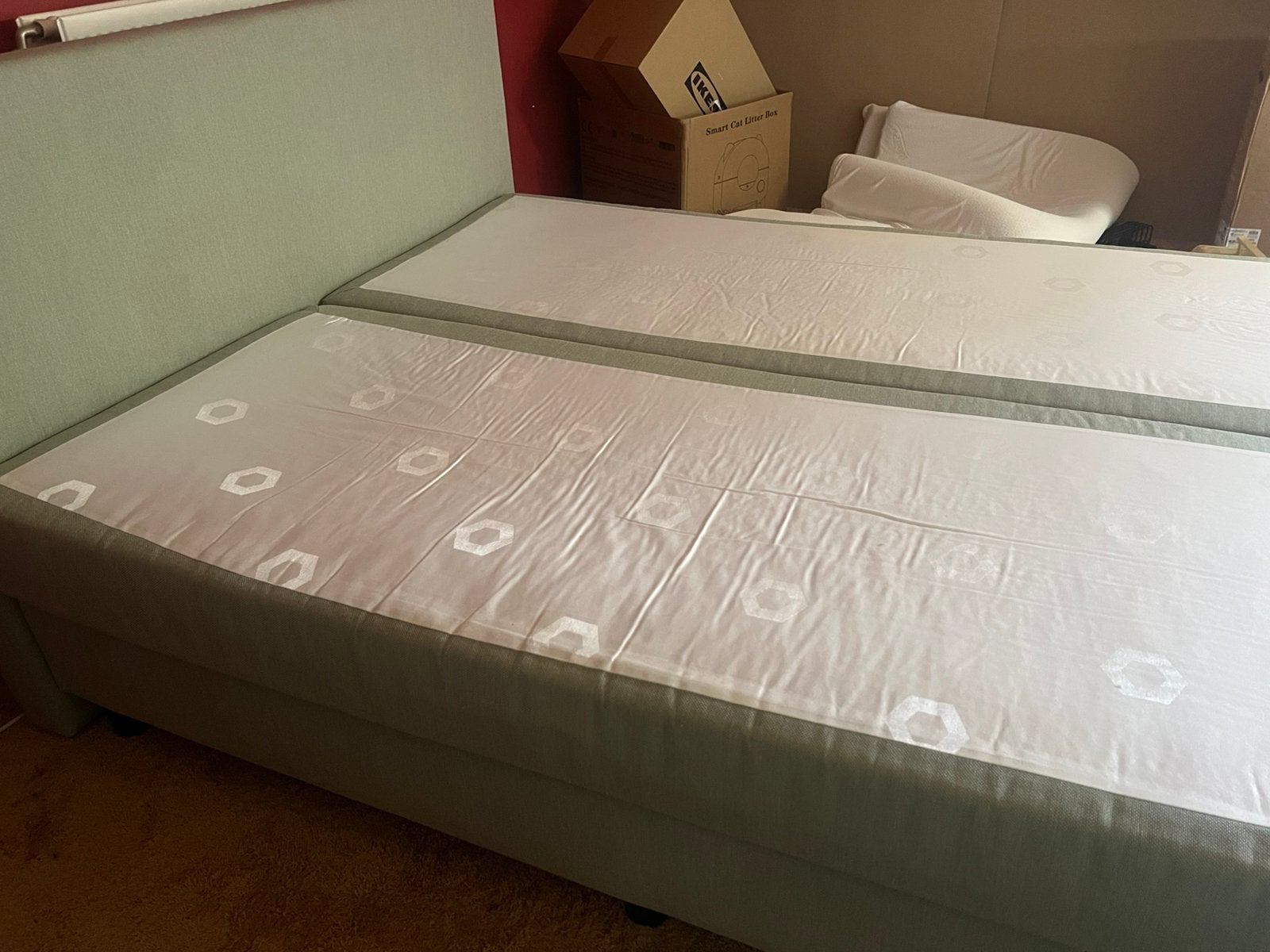 Boxspring, Huis en Inrichting, Ophalen, Gebruikt, Tweepersoons, 200 cm