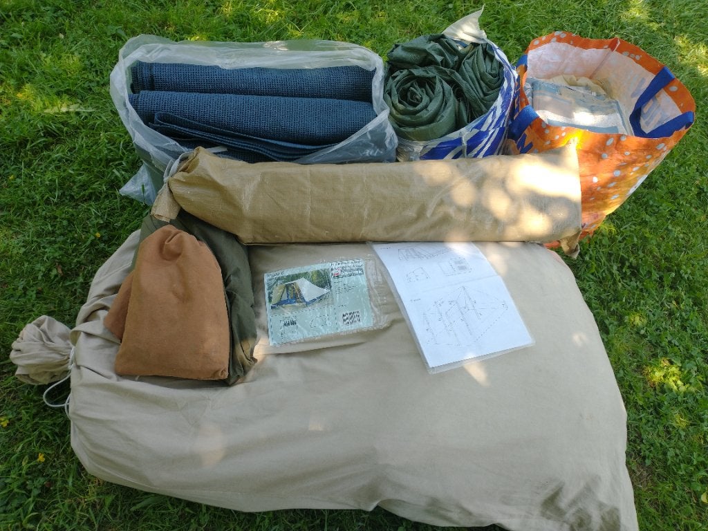 Obelink tent katoen 6 pers, Ophalen, Gebruikt, Tot en met 6