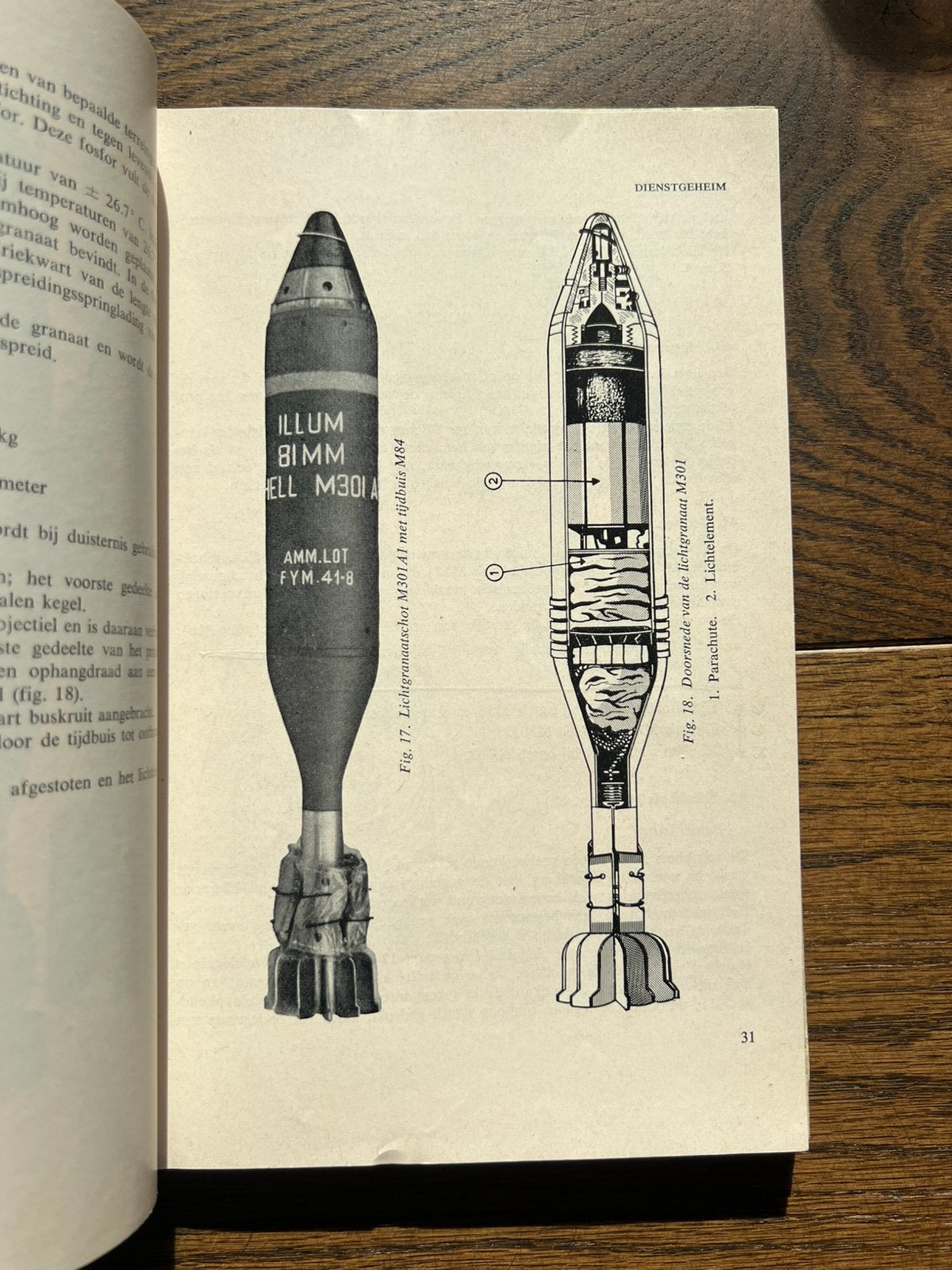KL Defensie 81 mm  M1 mortier voorschrift munitie, Verzenden, Nederland, Landmacht