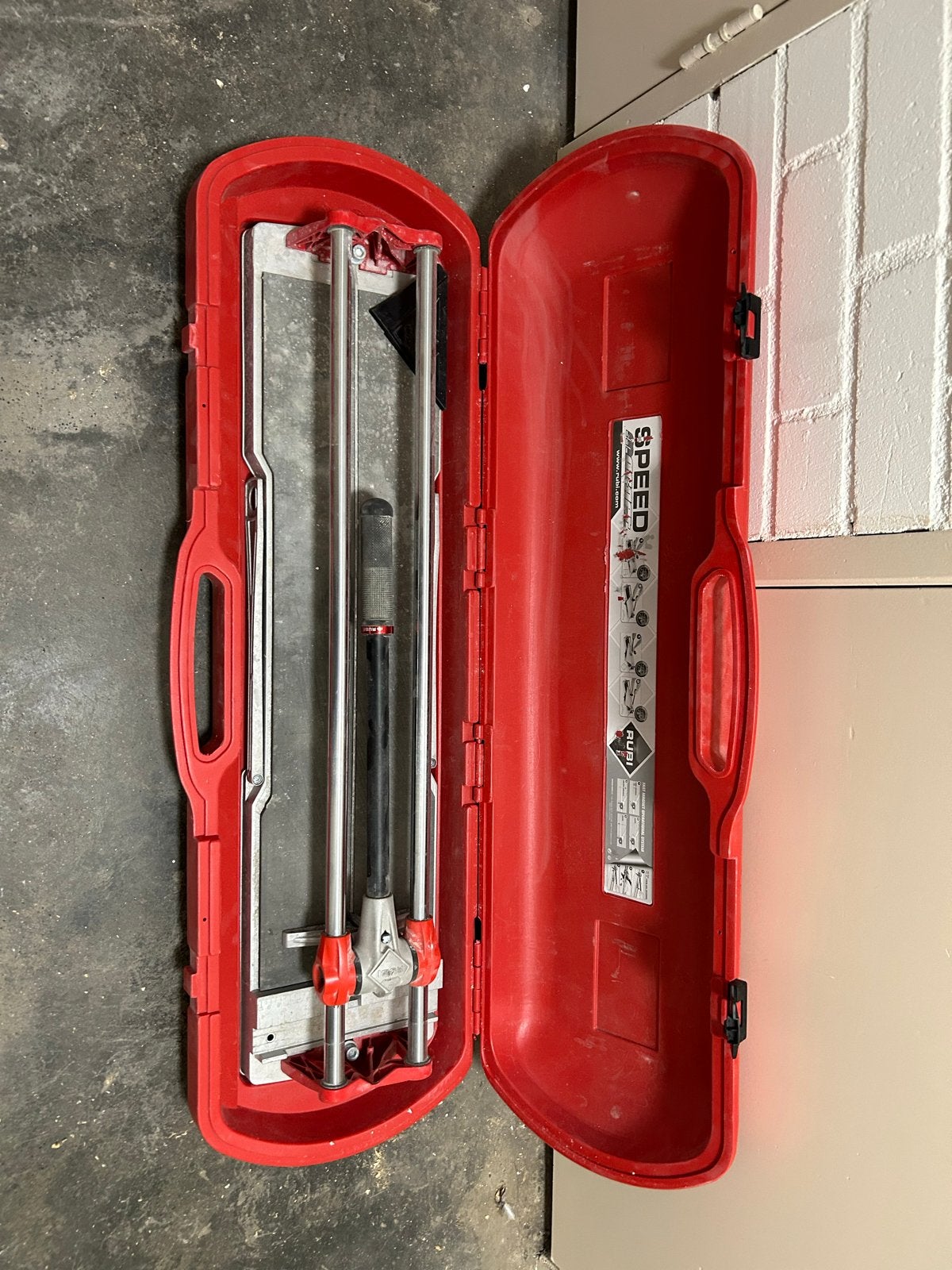 Professionele Tegelsnijder Rubi Speed - tot 60 cm, Ophalen, Gebruikt, Snijgereedschap