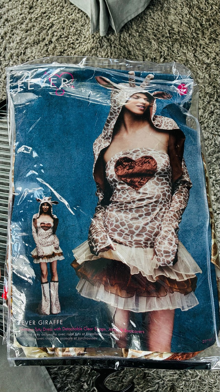 Giraffe kostuum - Fever Giraffe jurk met accessoires, Carnaval, Maat 42/44 (L), Ophalen of Verzenden, Zo goed als nieuw
