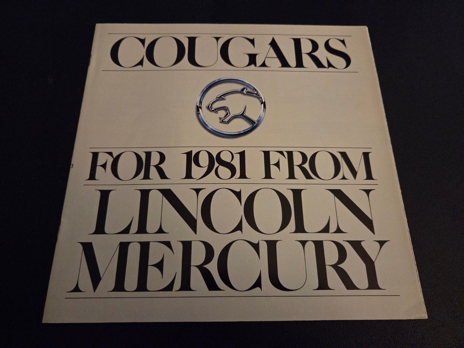 Brochure Mercury Cougar 1981 USA, Ophalen of Verzenden, Zo goed als nieuw, Overige merken