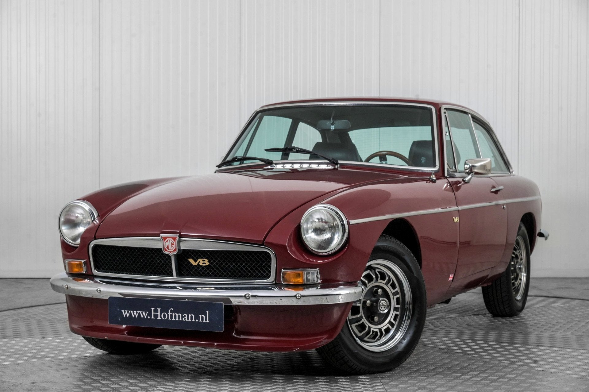 MG BGT V8 MGBGT V8 MGB LHD . (bj 1976), Lederen bekleding, B, Gebruikt, 8 cilinders
