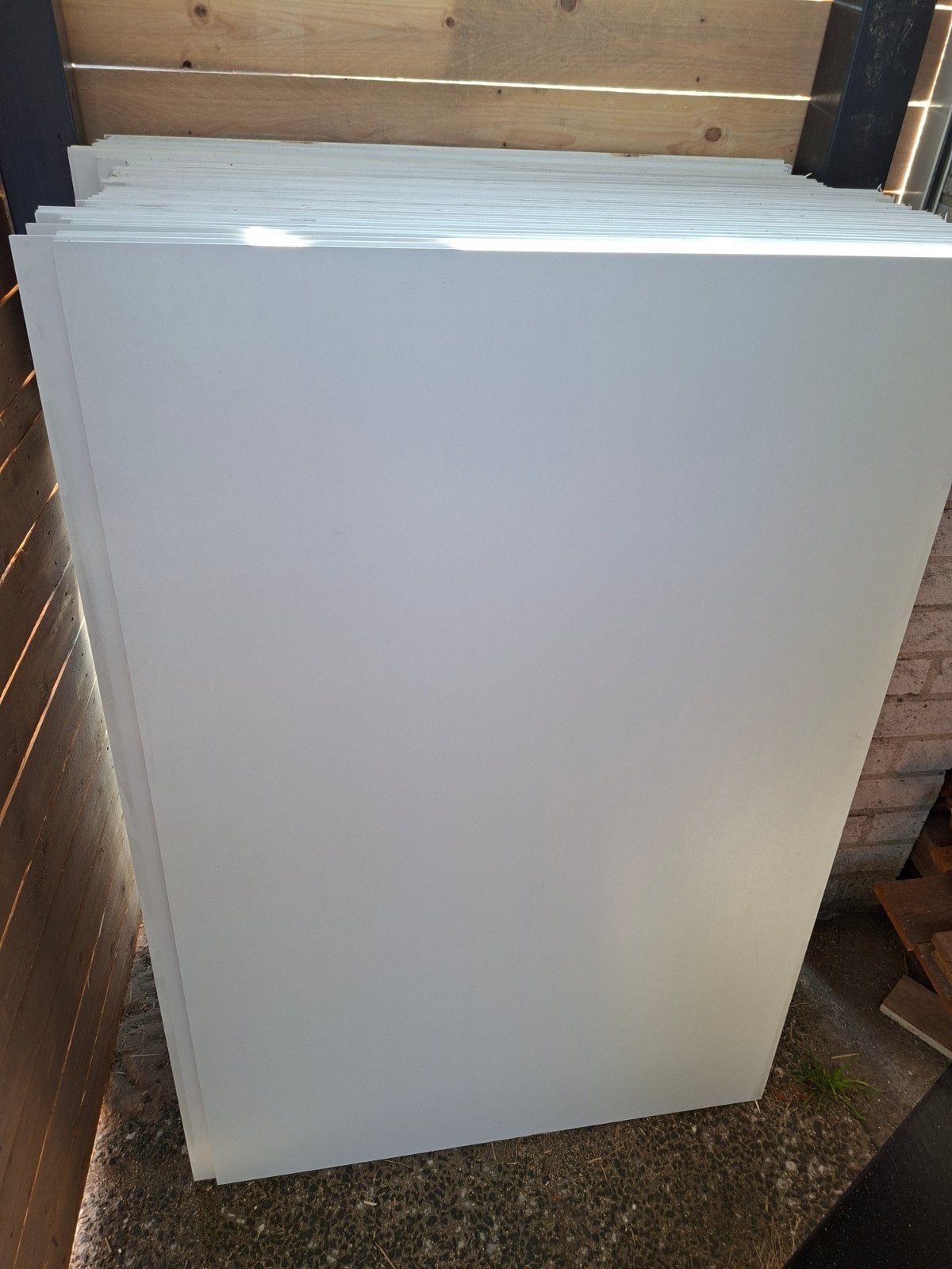 Witte Betonplex Plaatjes 9mm & 12mm - Binnen/Buiten, Doe-het-zelf en Verbouw, Platen en Panelen, Nieuw, Betonplex, Ophalen