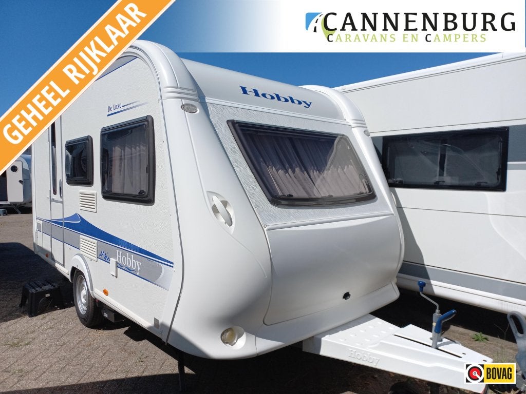 Hobby De Luxe 400 SF voortent-luifel-mover-etc, Hobby, Dwarsbed, Bedrijf, Treinzit