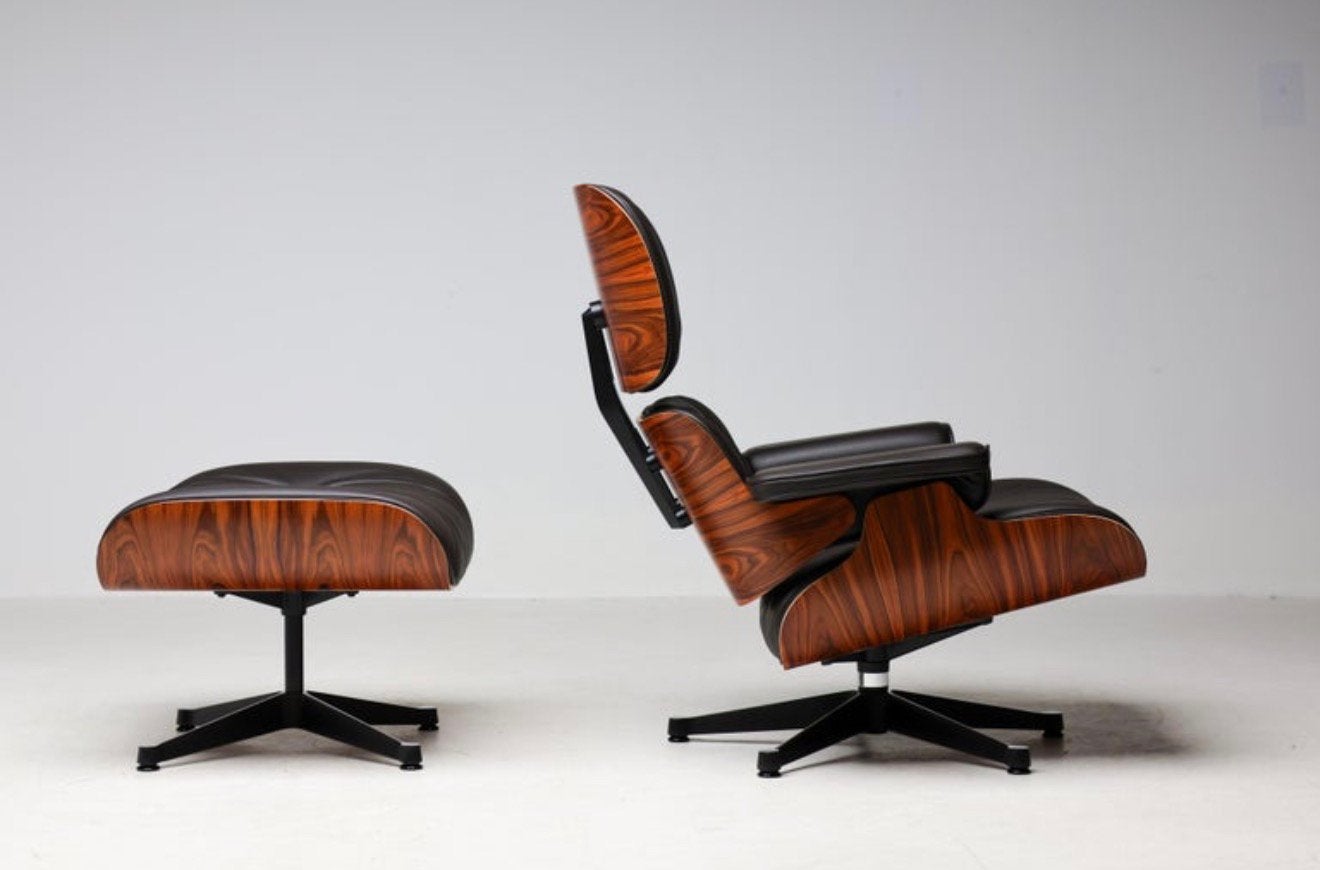 Eames Lounge Chair XL | Santos & Chocolade Leder, Ophalen, -, -, Nieuw