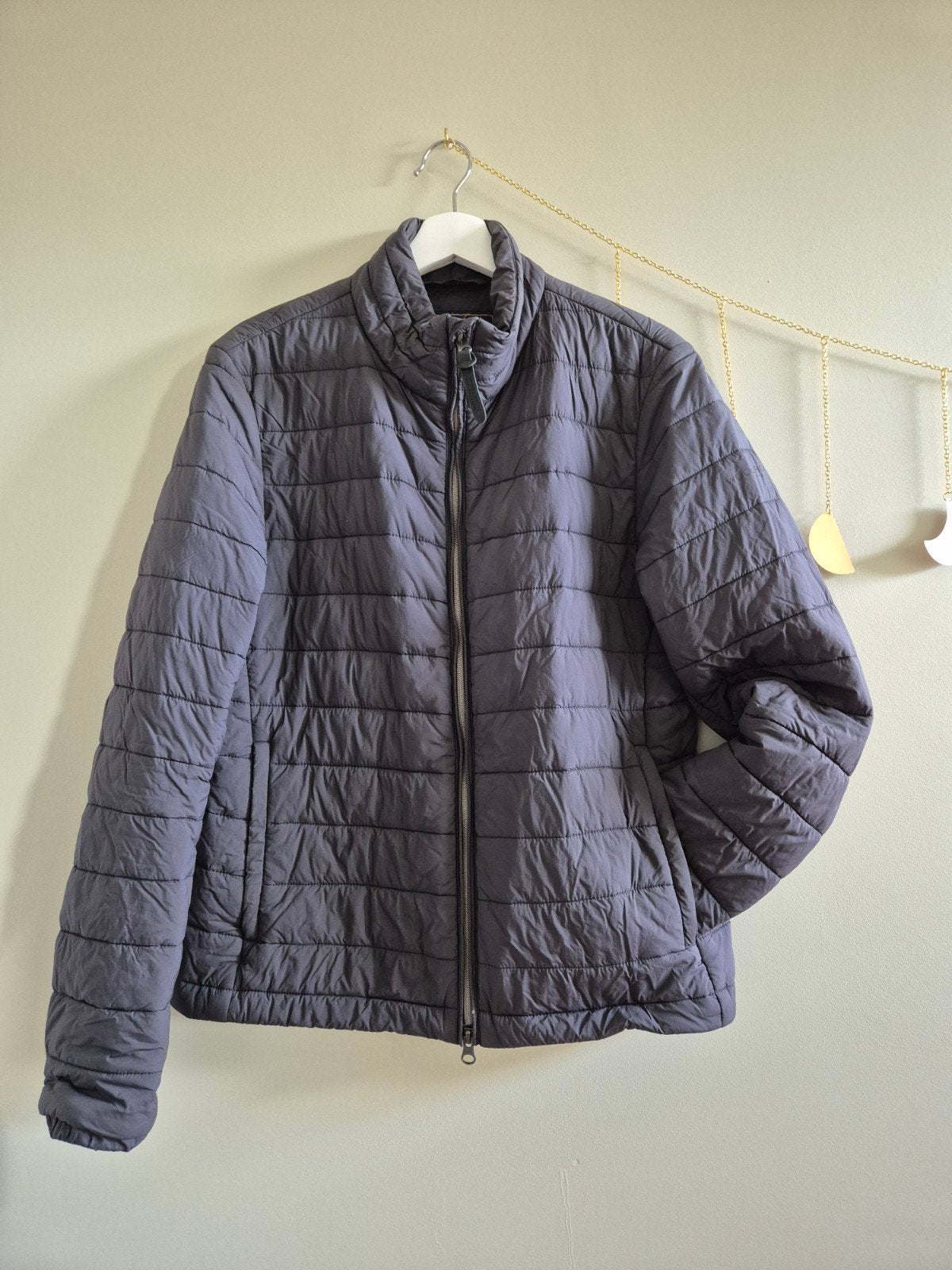 Woolrich Thermore gewatteerde jas, Kleding | Heren, Zo goed als nieuw, Grijs, Woolrich, Verzenden