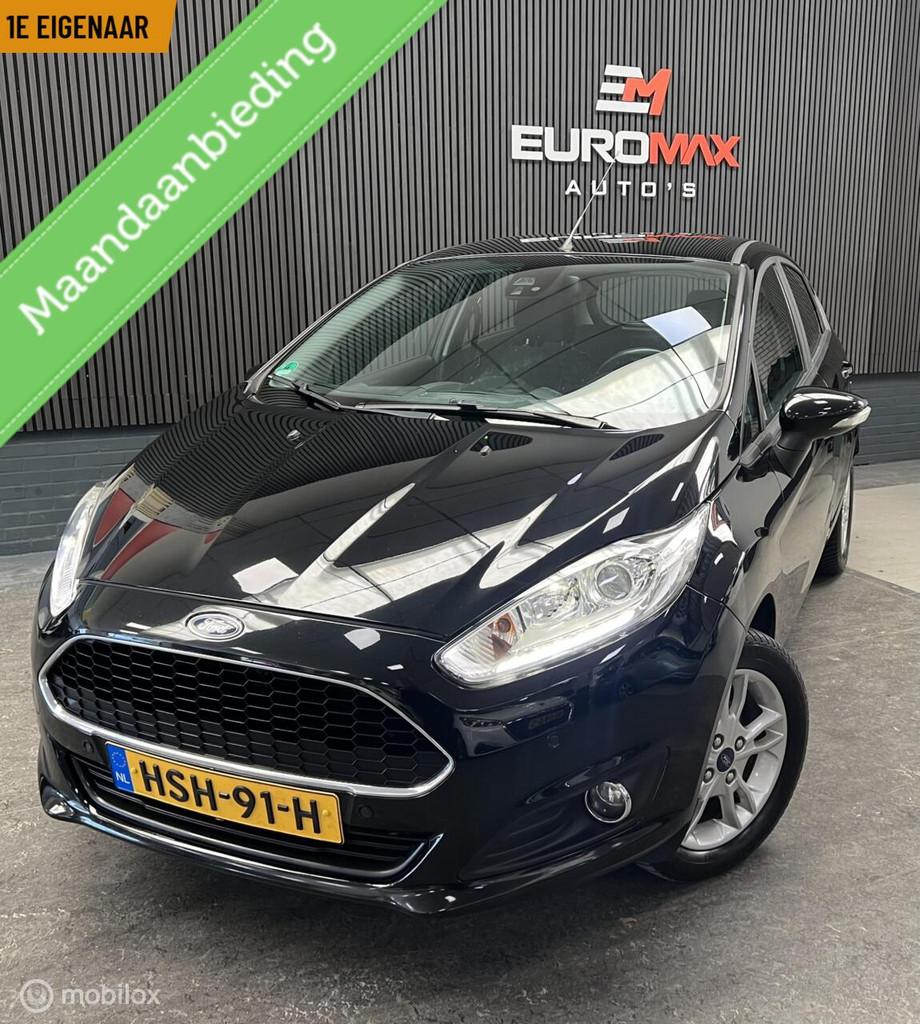 Ford Fiesta 1.0 Style Ultimate 2016 - rijklaar! - Distr vrv!, Voorwielaandrijving, Stof, Gebruikt, 525 kg