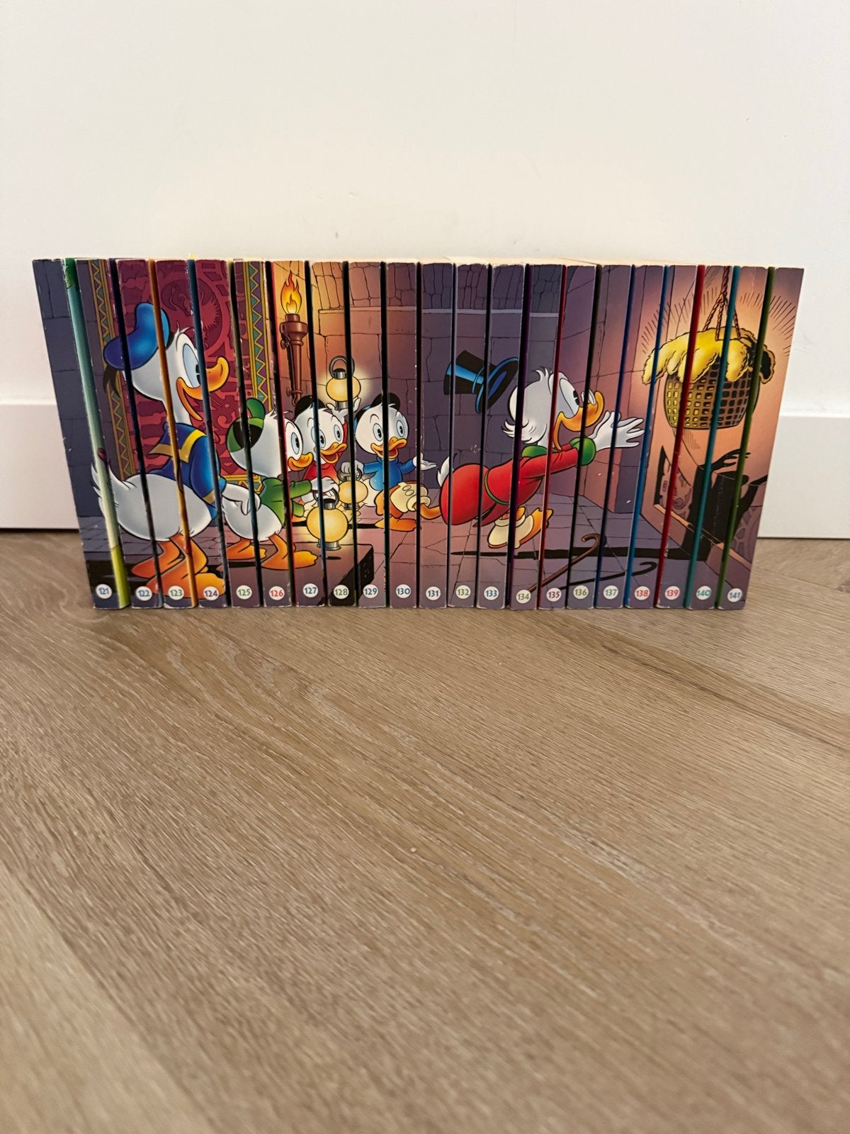 21 Donald Duck Pockets 121 t/m 141 - Complete reeks, Complete serie of reeks, Ophalen of Verzenden, Gelezen