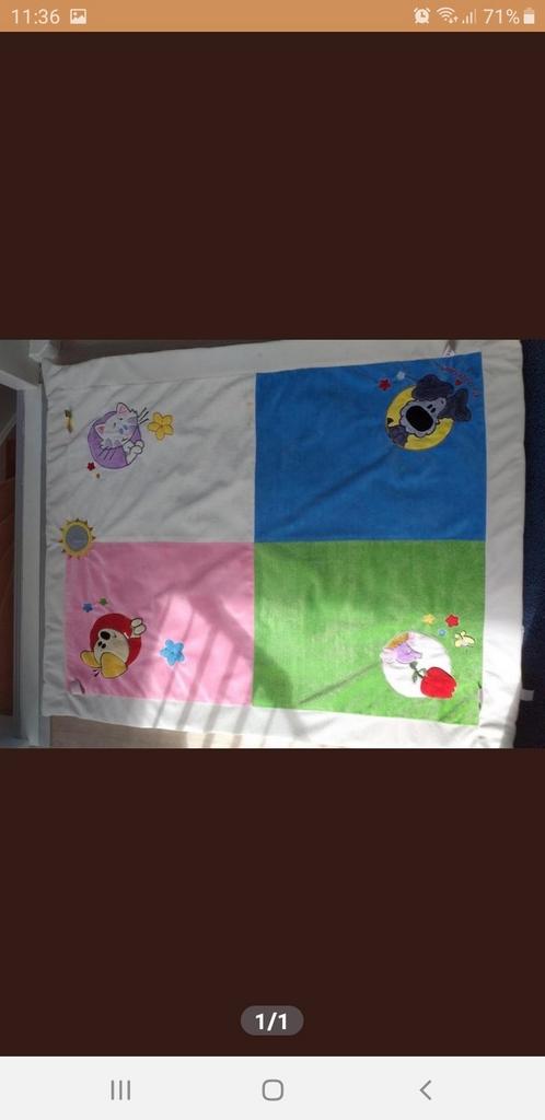 Vrolijk boxkleed met woezel en pip, Ophalen of Verzenden, Zo goed als nieuw