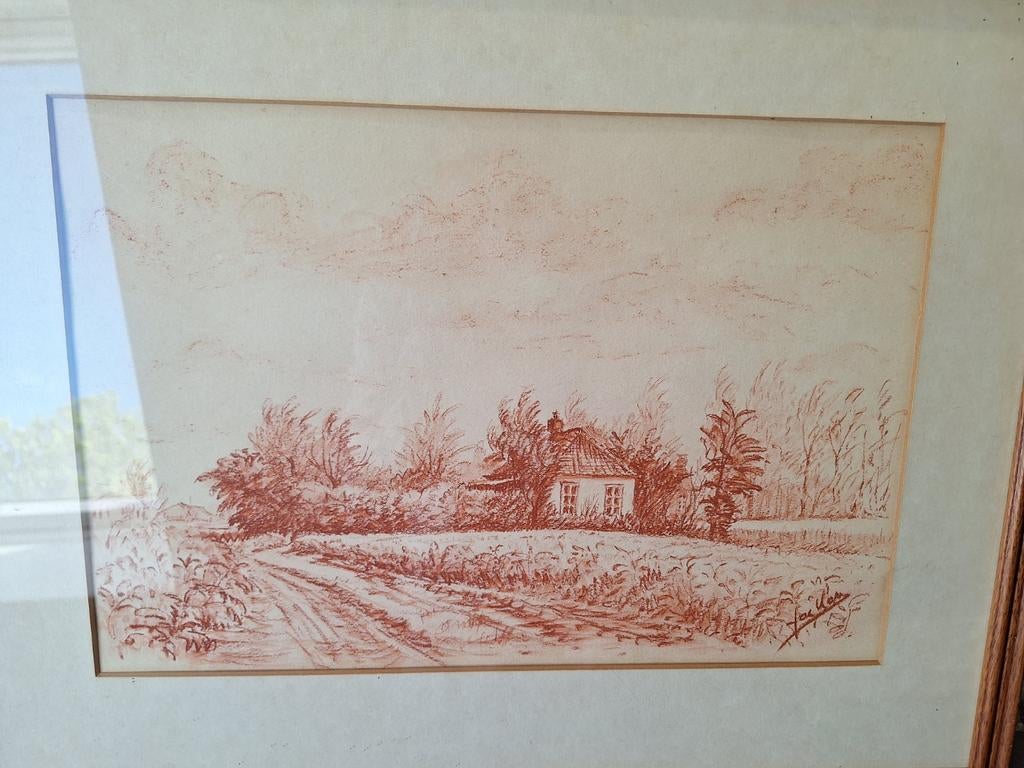 Jacob Kauw - Landschap met huisje (leerling R. Prins), Ophalen