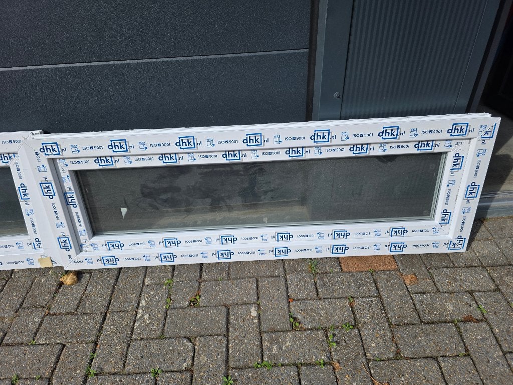 2x Kunststof kiep kozijn basic wit, Doe-het-zelf en Verbouw, Kunststof, Raamkozijn, Nieuw, Minder dan 75 cm