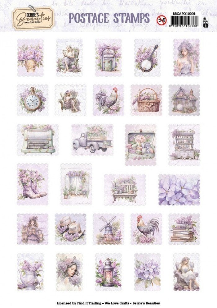 push out postage stamps, Hobby en Vrije tijd, Scrapbooking, Ophalen of Verzenden, Nieuw, Overige typen