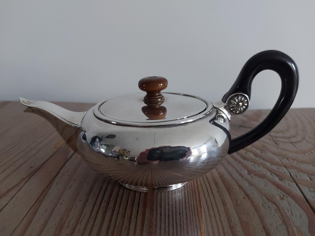 Antiek zilveren theepot, Antiek en Kunst, Ophalen of Verzenden