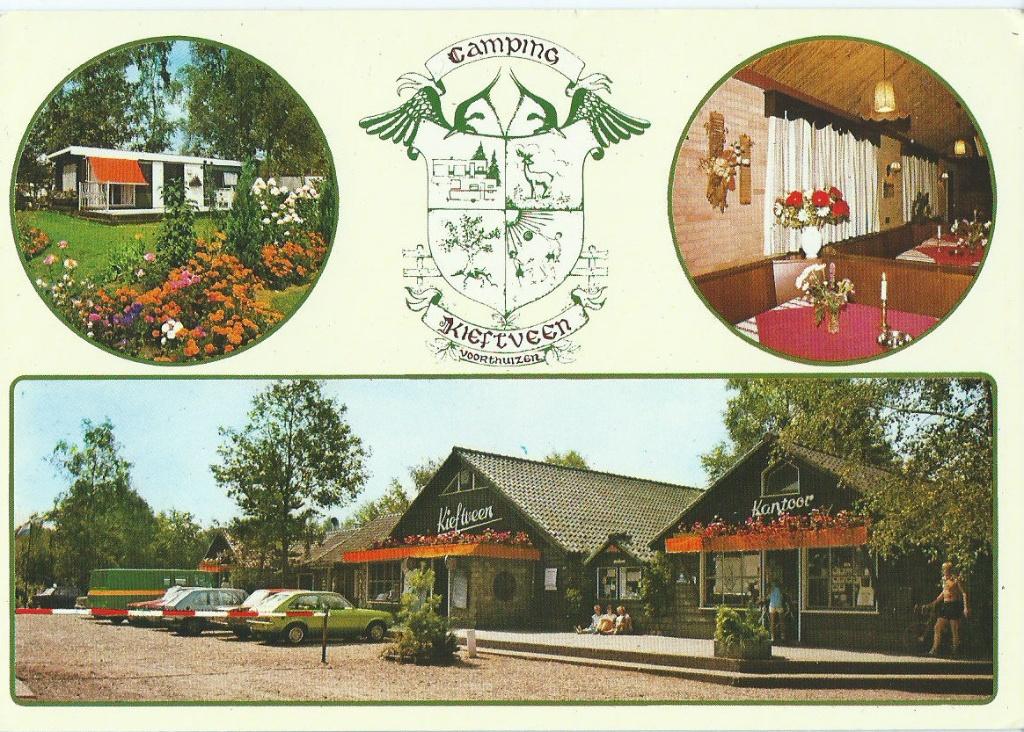 Ansichtkaart Camping Kieftveen Voorthuizen, Ophalen of Verzenden, 1960 tot 1980, Ongelopen, Gelderland