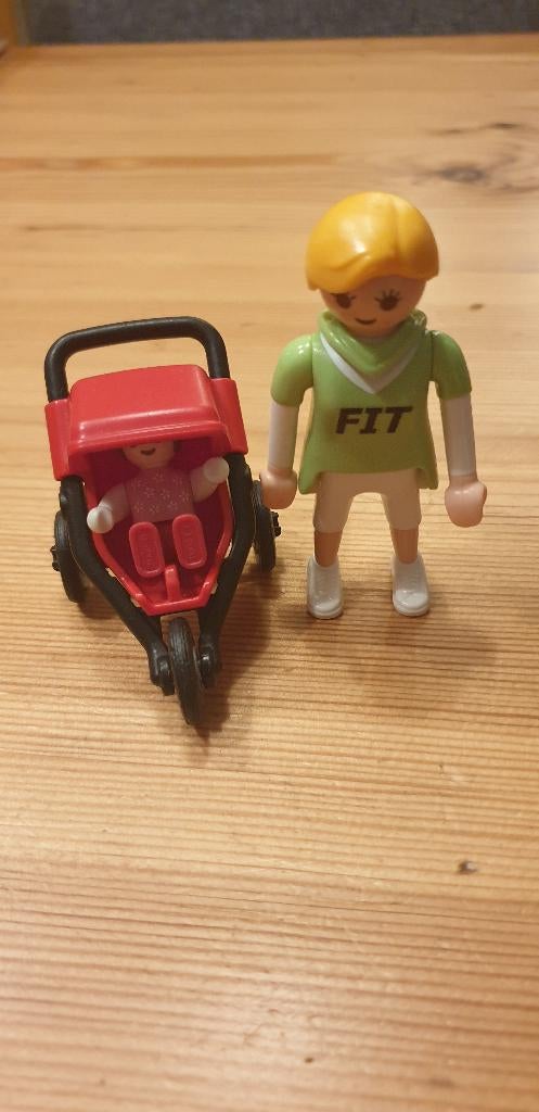 Playmobil. Vrouw met buggy en kind. € 3,95., Ophalen of Verzenden, Gebruikt