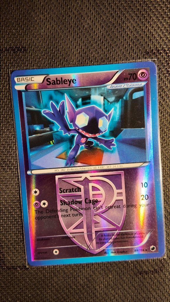 Sableye 49 Plasma Freeze | Pokemon kaart, Ophalen, Zo goed als nieuw, Losse kaart, Foil