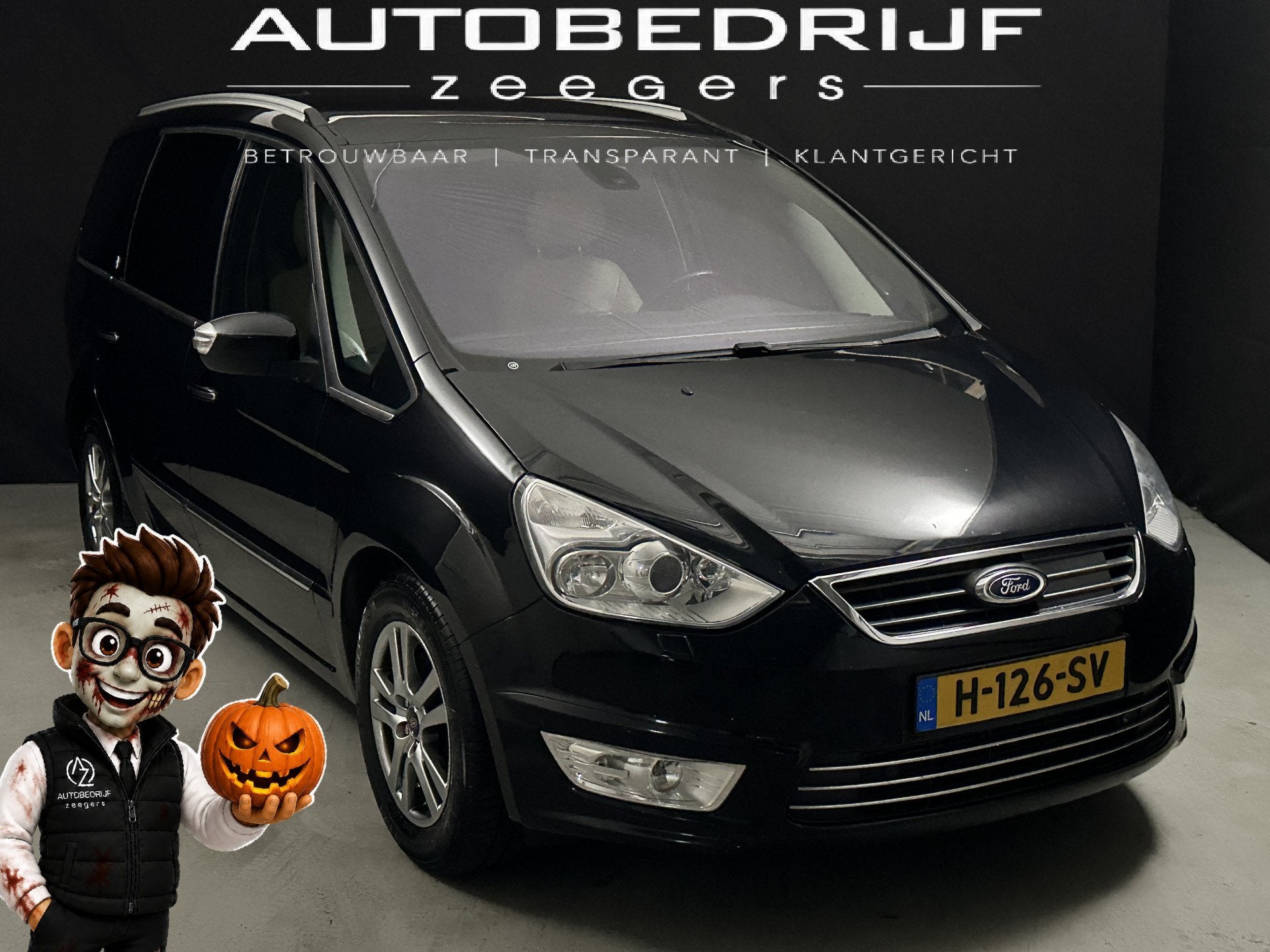 Ford Galaxy 2.0 SCTi Titanium 7 Persoons *Automaat*AC*Navi*P, Auto's, Euro 5, 1976 cc, Gebruikt, 4 cilinders