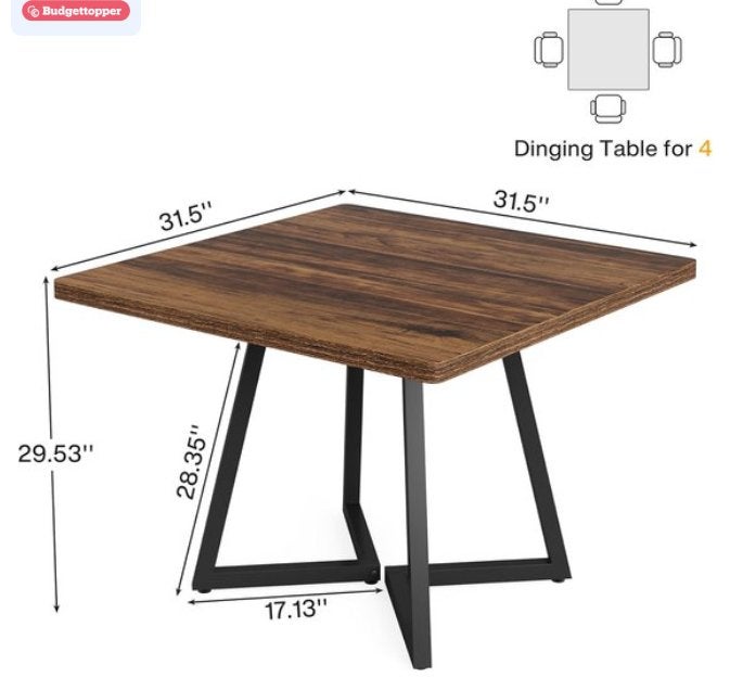Eettafel, Huis en Inrichting, Ophalen, 50 tot 100 cm, Nieuw, 50 tot 100 cm