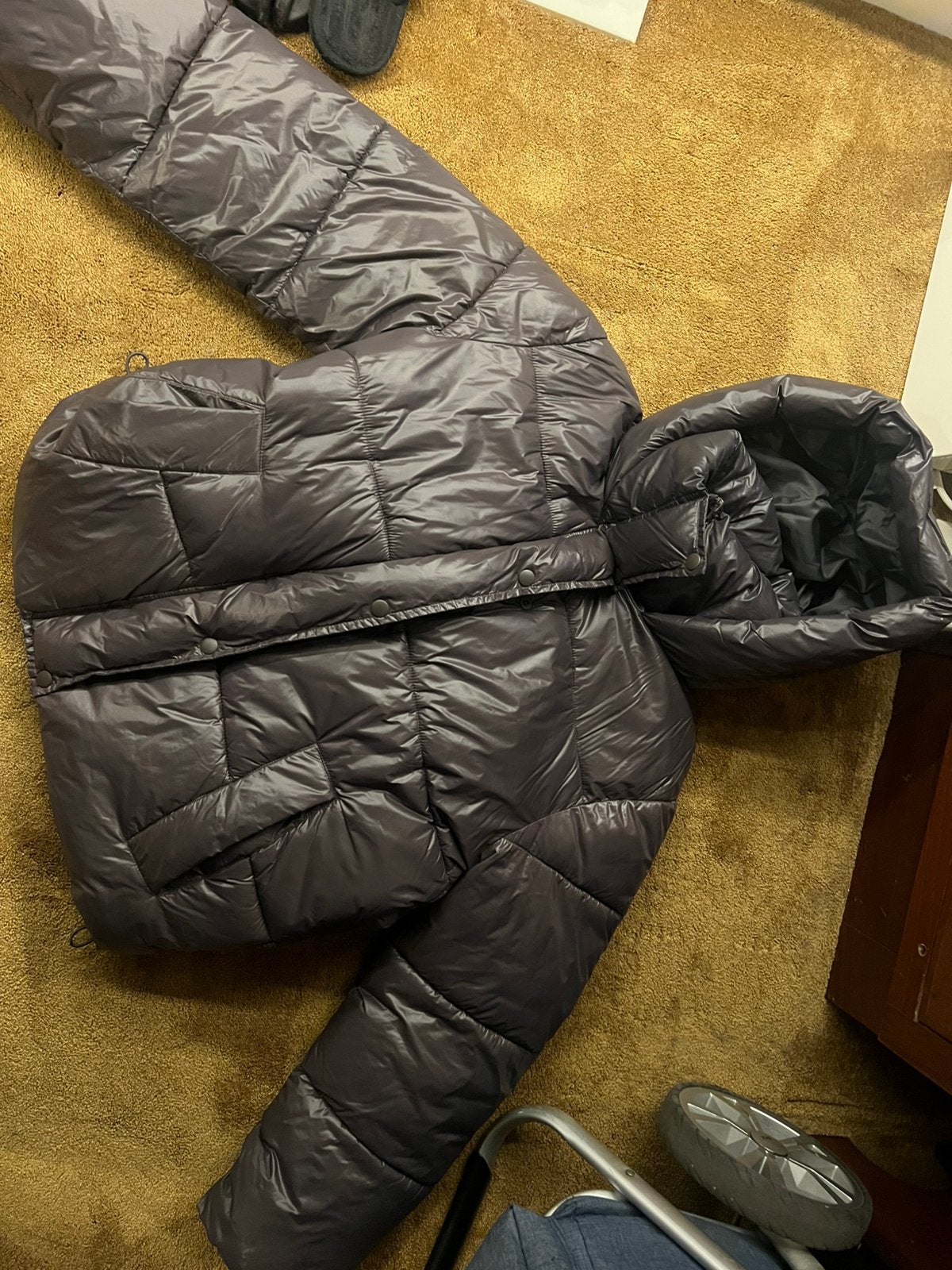 Primark puffer jas, Verzenden, Gedragen, Maat 36 (S), Grijs