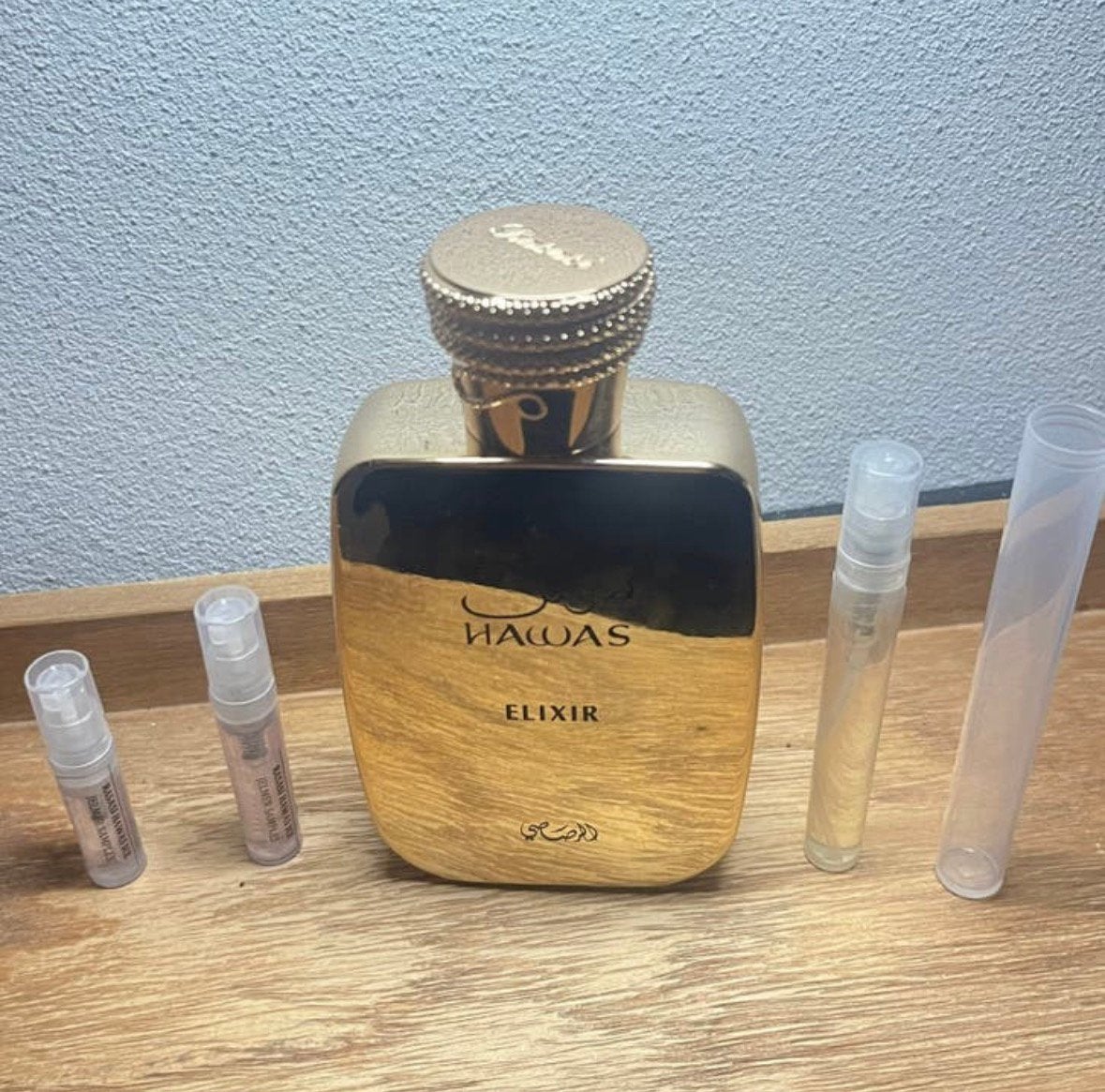 Rasasi - Hawas Elixir samples 1-5ml, Ophalen of Verzenden, Zo goed als nieuw