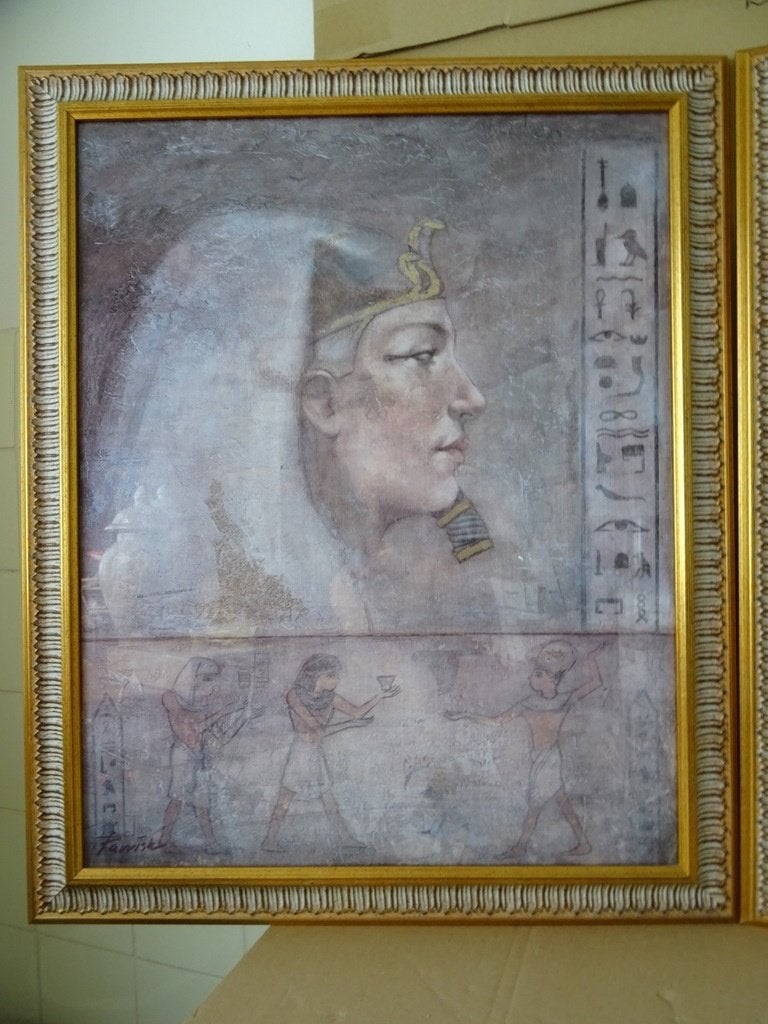 Set vintage Verkerke posters Ramses Cleopatra Parrish 60x73, Ophalen of Verzenden