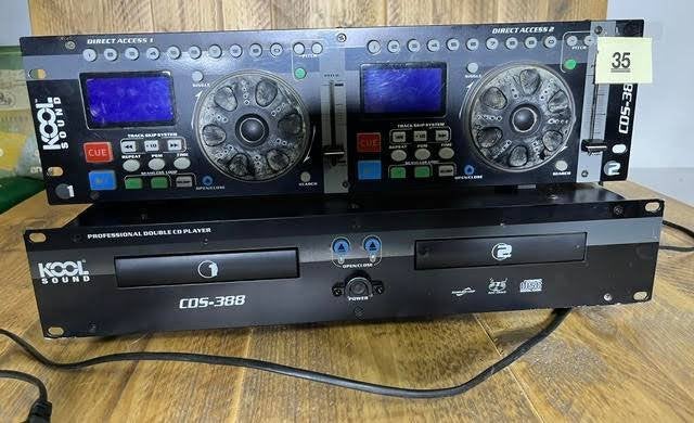 Kool Sound CDS-388 Professionele Dubbele CD-Speler DJ Rack, Ophalen of Verzenden, Gebruikt, Overige merken