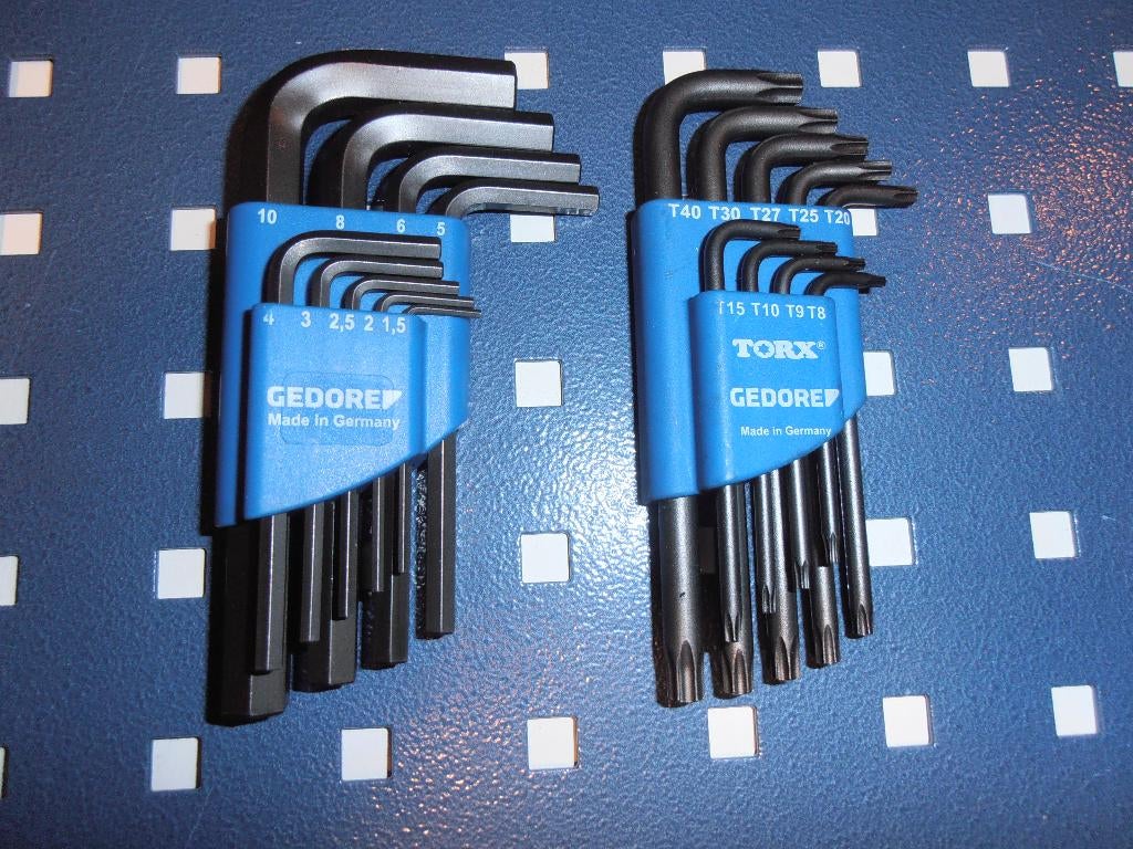 Nieuwe Gedore 9 dlg inbussleutel set + 9 dlg Torxsleutel set, Ophalen of Verzenden, Nieuw