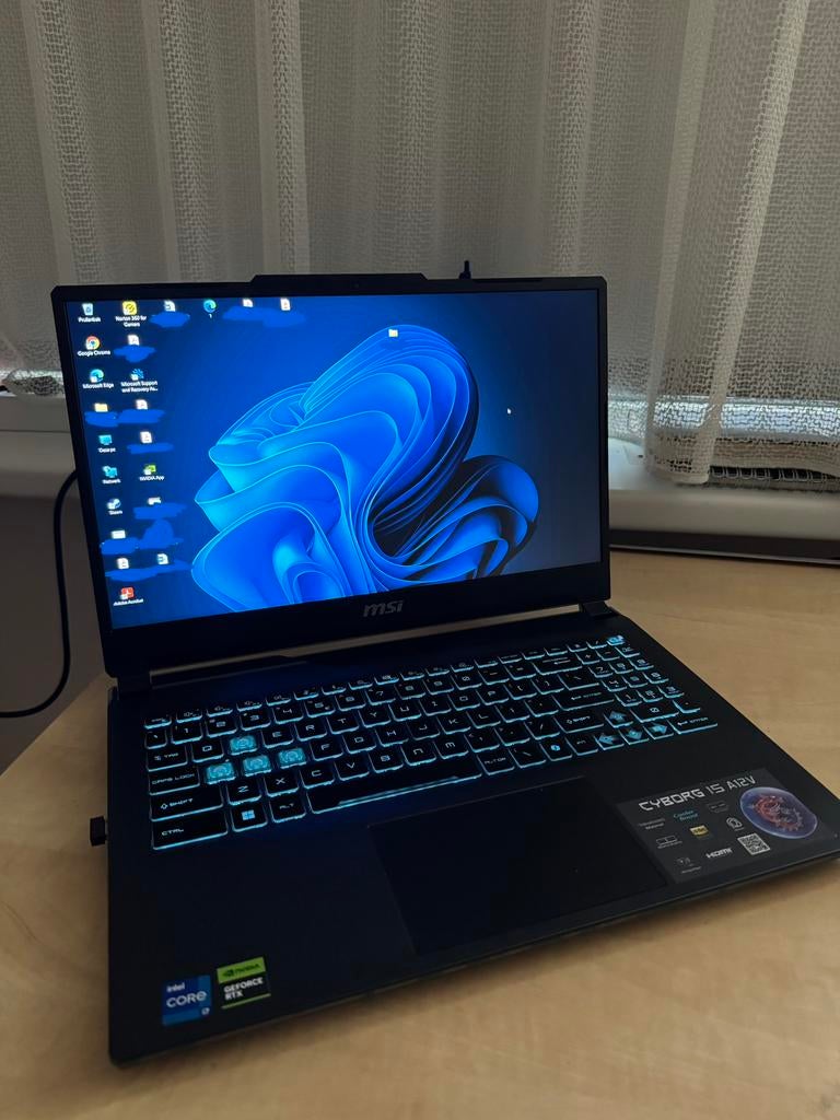 MSI Cyborg 15 A12V Gaming Laptop - i7-12650H, RTX 4060, Computers en Software, Windows Laptops, Met videokaart, 2 tot 3 Ghz, Ophalen of Verzenden